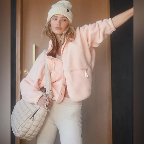 Free People Hit The Slopes Fleece Jacket - Picture 3 of 4